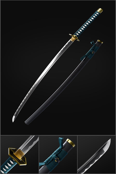 bleach anime katana sosuke aizen Kyoka Suigetsu Zanpakuto 1045 Steel Blade bleach characters HY-0018-U