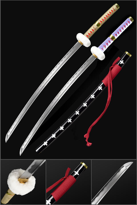 Anime sword one piece characters Trafalgar Law Kikoku Sword katana 1060 Carbon Steel QQ-0122-U
COOLKATANA 
QQ-0122z-U