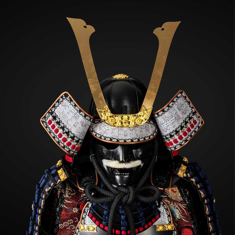 Handmade Life-Size Oda Clan Kachi Samurai Armor – Authentic Japanese Y 