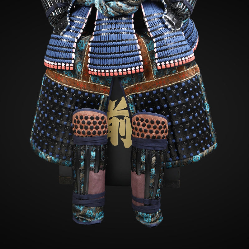 Handmade Life Size Yoroi Oda Clan Black,Blue Samurai Armor with Kuro K 
