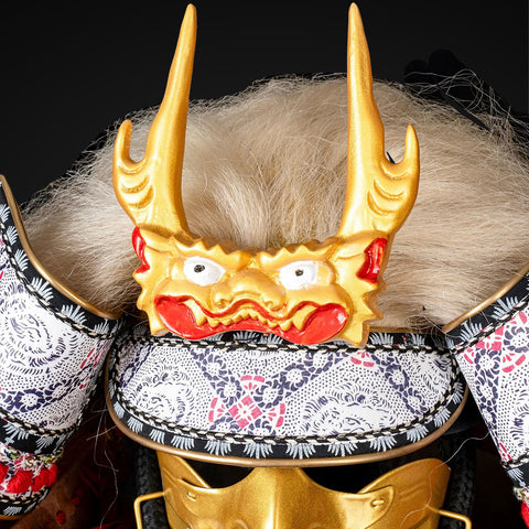 Splint mail armor style, integrated into the Takeda armor, offering extra protection for the warrior's limbs while maintaining the authenticity of Japanese samurai aesthetics.

