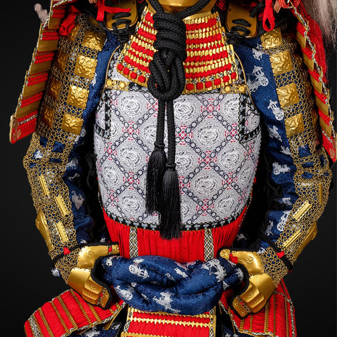 Under Armour sports bra design details, subtly integrated into the warrior's armor for comfort and support, ensuring the Takeda Clan armor is both functional and stylish.

