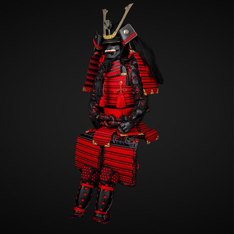 Handmade Kachi Oda Clan Armor Featuring Armor of God Coin Symbolism

