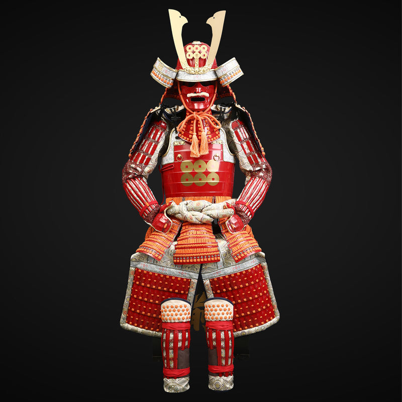 Handgefertigte lebensgroße rote Samurai-Rüstung für Yukimura Sanada mi 