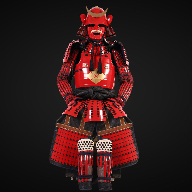 Handgemachte Yoroi des Takeda-Clans in Lebensgröße, japanische Samurai 