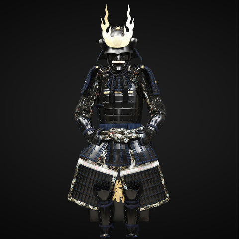 Pet armor plus meets traditional Japanese craftsmanship—samurai armor designed for both humans and themed pets.