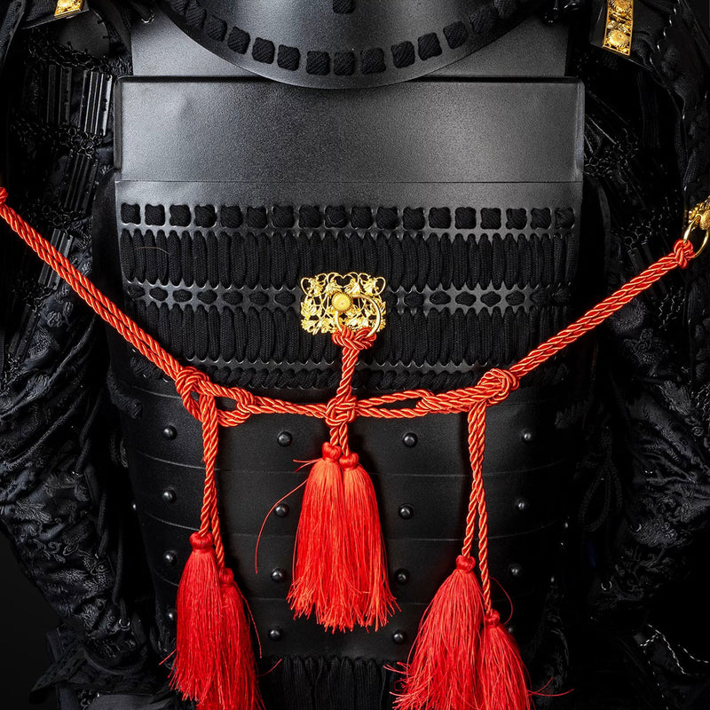 Handmade Sanada Nobuyuki Clan Life-Size Black Samurai Armor Yoroi 