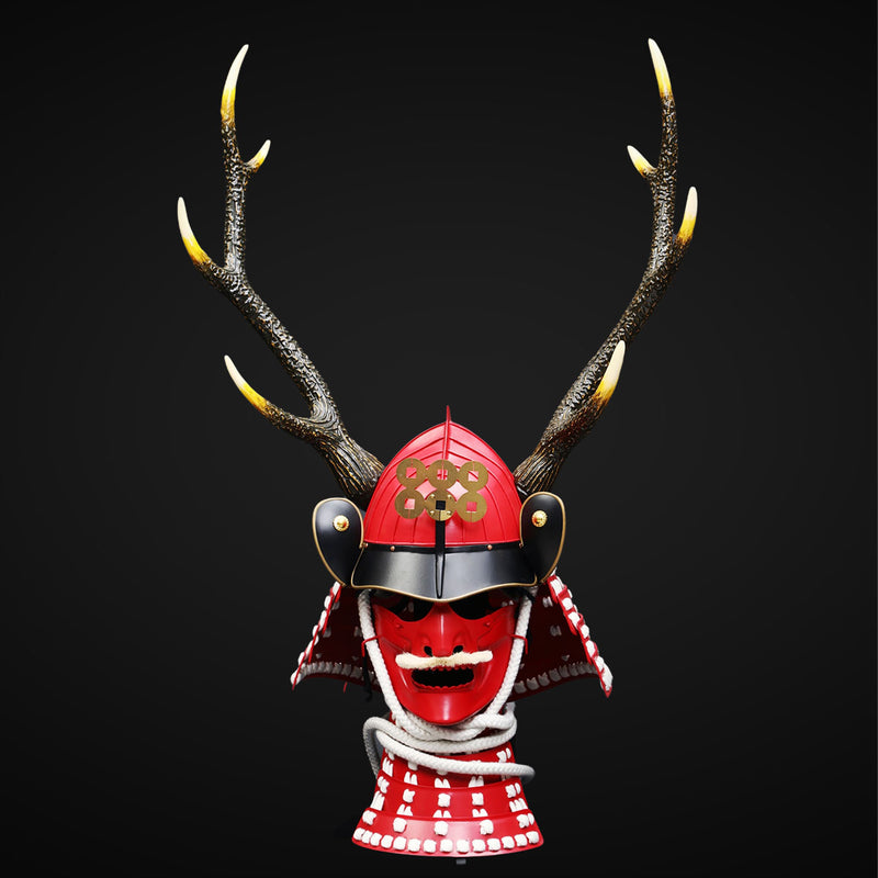 Handmade Life Size Japanese Yoroi,Red Samurai Armor for Sanada Yukimur 