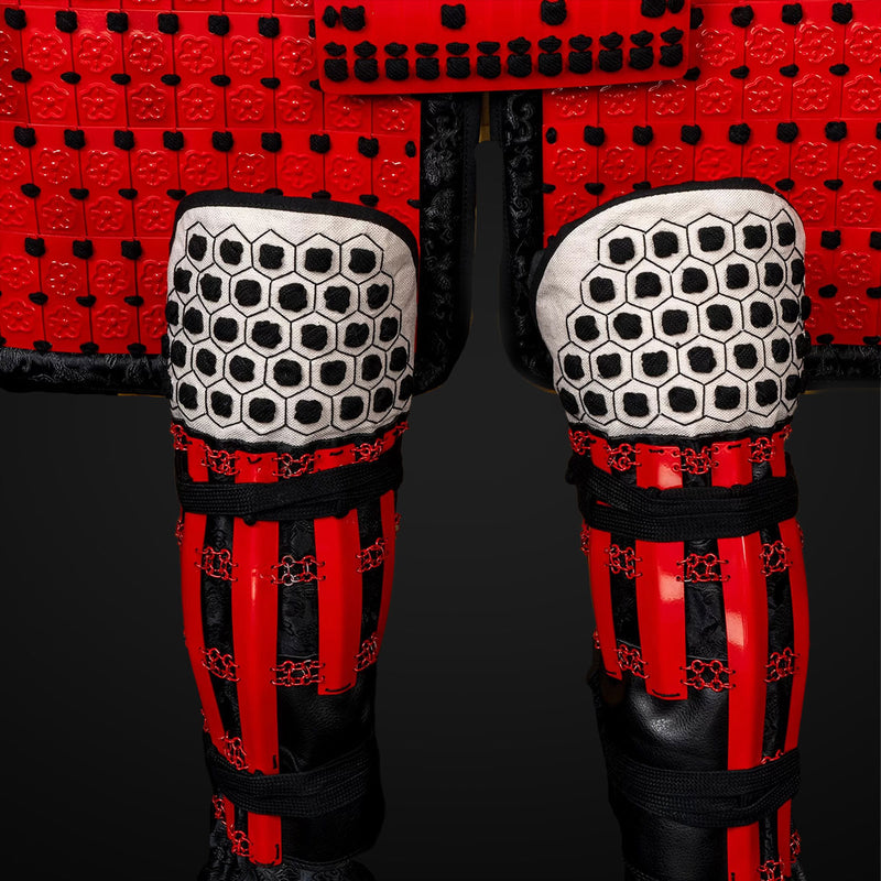 Handmade Tokugawa Clan Red Samurai Armor, Full-Size Yoroi, Japanese Wa 