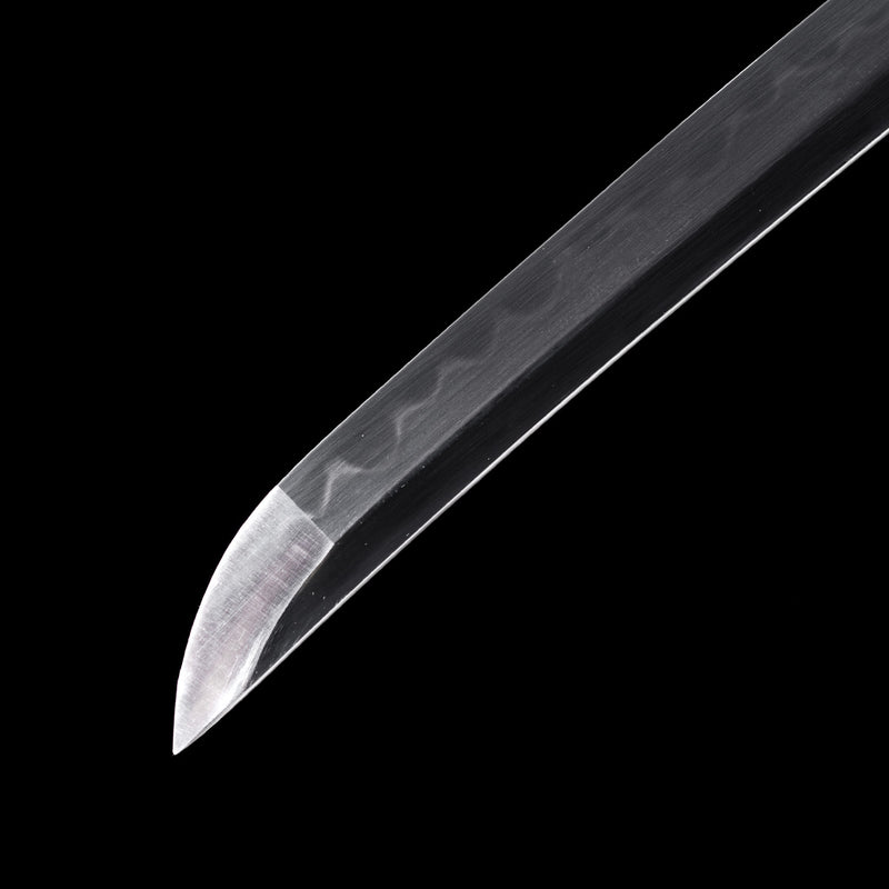 Bloodbane - 1045 Steel Burnt Blade Katana with Ray Skin Handle & Copper Guard 