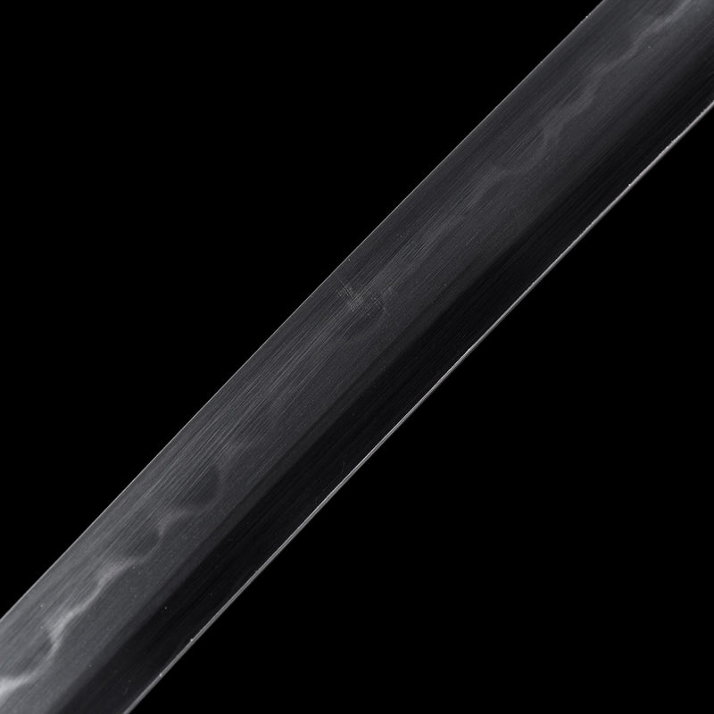 Bloodbane - 1045 Steel Burnt Blade Katana with Ray Skin Handle & Copper Guard 