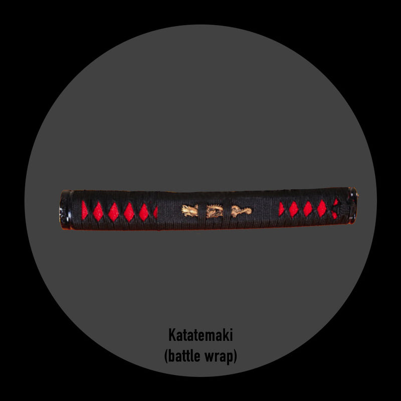 Custom Katana Tsuka Styles - Hinerimaki Wrap & Katatemaki Battle-Wrap 