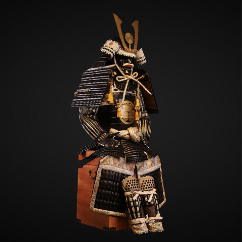Custom Black and White Samurai Armor with Body Armor Lyte Detailing

