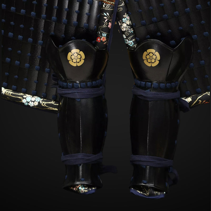 Handmade Life Size Yoroi,Oda Clan Black Samurai Armor with Antlers Hel 