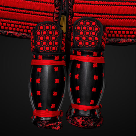 Custom Red & Black Oda Clan Samurai Armor with Armor Reforger Style

