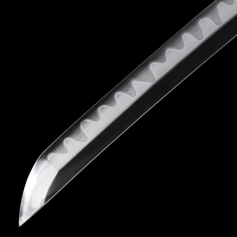 Ebony Wood Saya Katana Laido with T10 Forged Blade, Copper Guard, and  