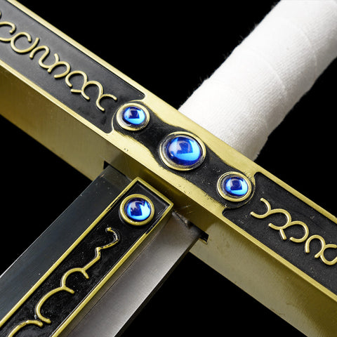Mihawk Yoru sword handle and guard design details