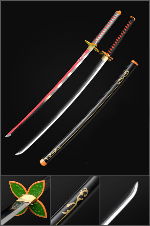 Anime sword Shinobu Kocho demon slayer​ sword Nichirin Sword 1095 High Carbon Steel QQ-0105