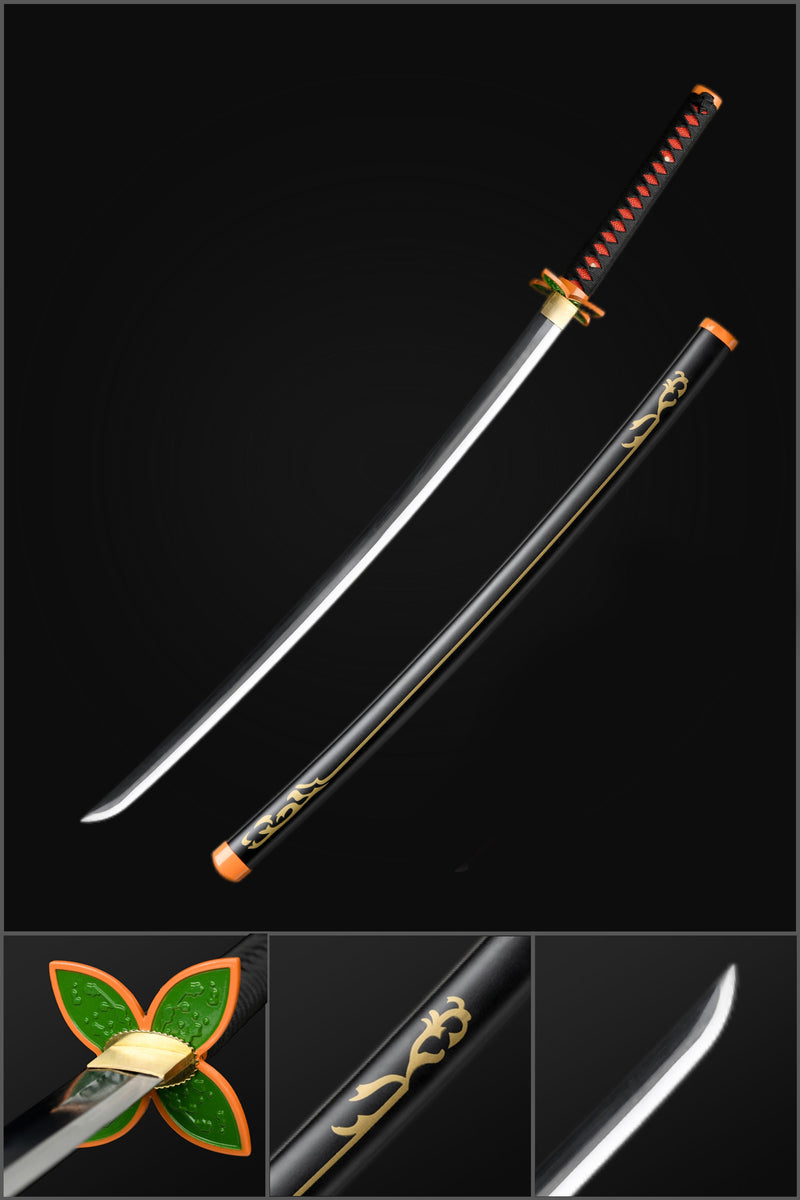 Demon Slayer Shinobu Kocho Katana - 1095 Steel, Black or Pink Blade 