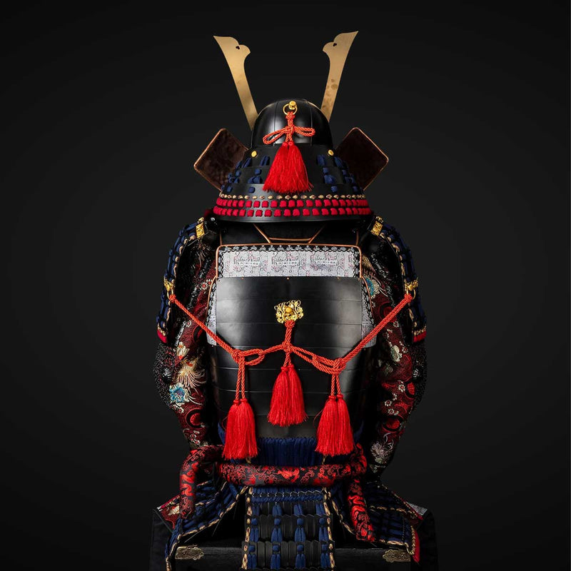 Handmade Life-Size Oda Clan Kachi Samurai Armor – Authentic Japanese Y 