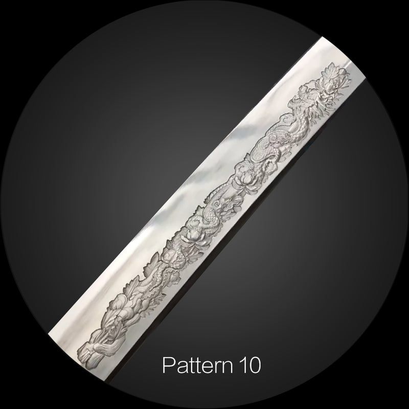 3D Katana Blade Engraving – Custom Deep Carving Samurai Sword 