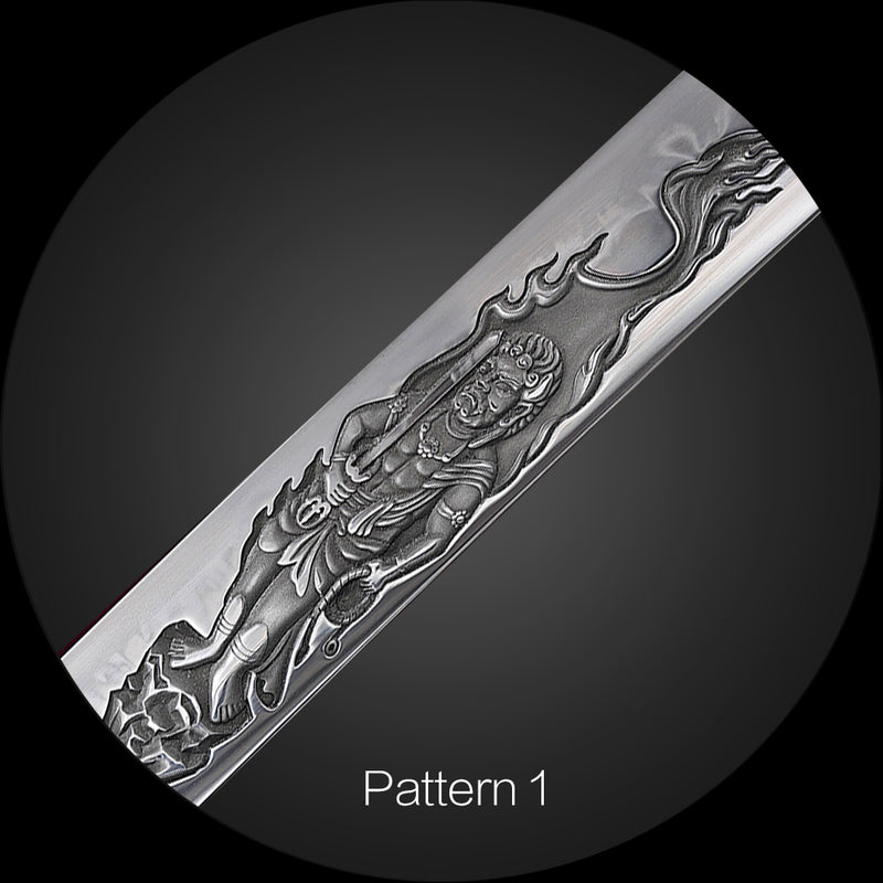 3D Katana Blade Engraving – Custom Deep Carving Samurai Sword 