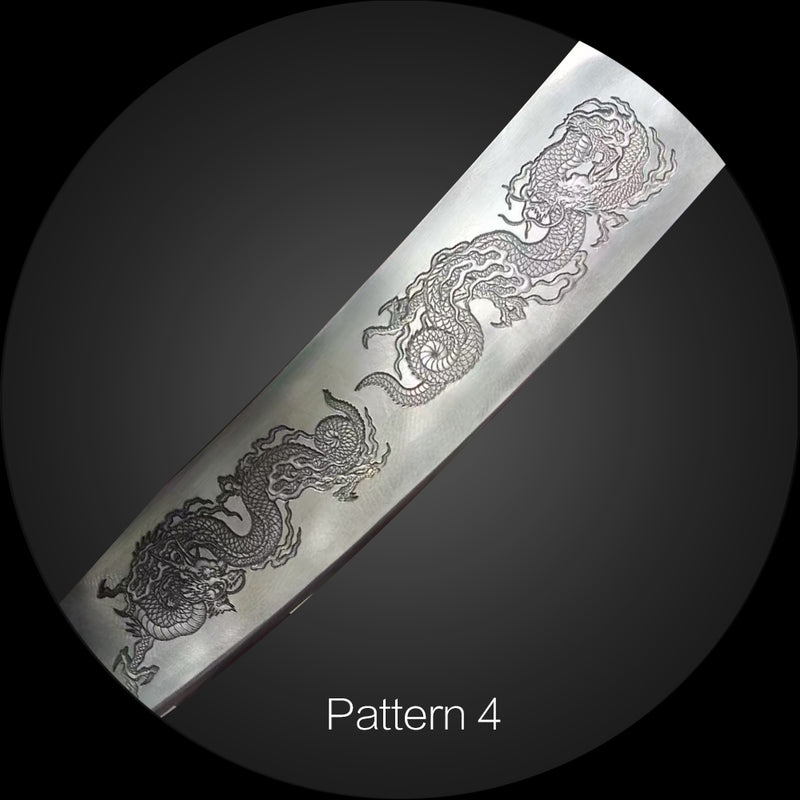 3D Katana Blade Engraving – Custom Deep Carving Samurai Sword 
