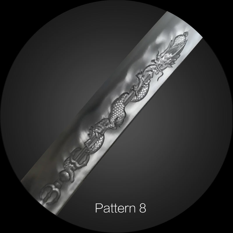 3D Katana Blade Engraving – Custom Deep Carving Samurai Sword 