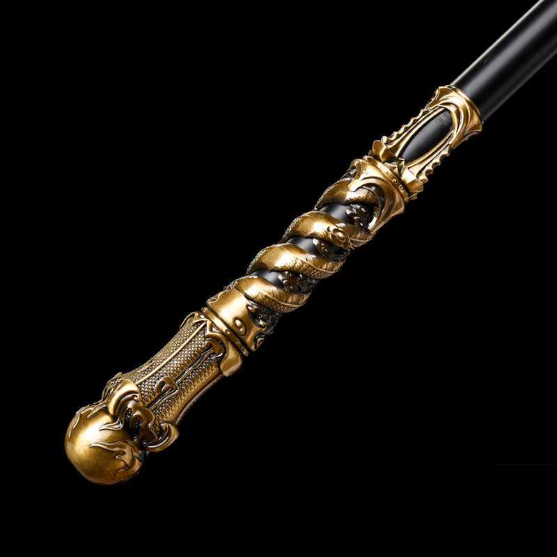 Ruyi Jingu Bang 148 cm Replika-Stab – Schwarzgoldene Affenkönig-Waffe 