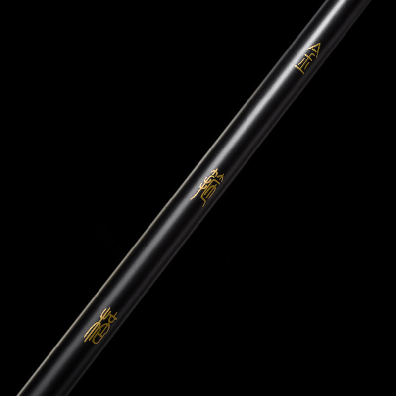 Black Myth Wukong schwarz-rote Legierung Ruyi Jingu Bang Stab Replik – 180 cm 