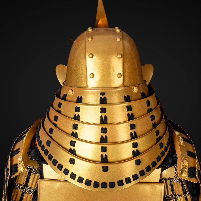 Handmade Life Sized Golden Japanese Samurai Armor Yoroi and Custom Fit 