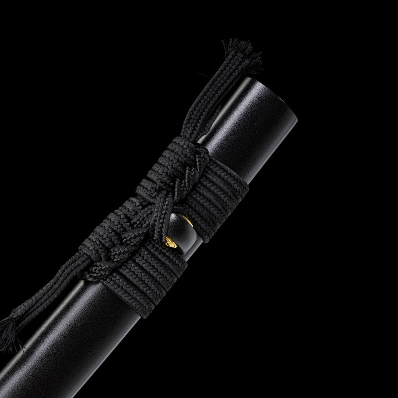Clay Tempered Ichigo Bankai Katana – Red Black Hamon Bleach Sword Replica 