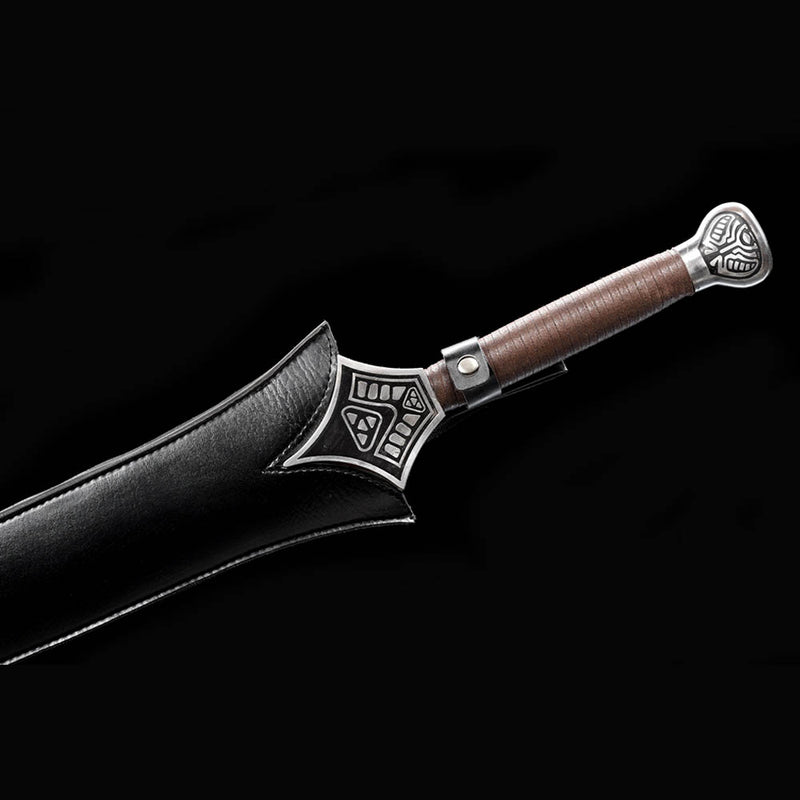 Hand-Forged Conan Mother’s Sword Replica – Damascus Steel Movie Sword 
