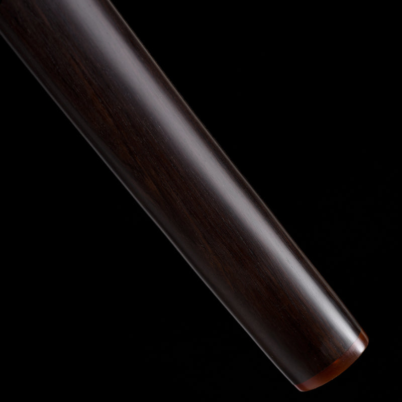Ebony Wood Saya Katana Laido with T10 Forged Blade, Copper Guard, and  
