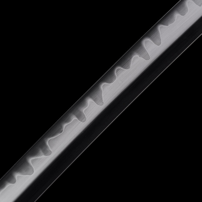 Ebony Wood Saya Katana Laido with T10 Forged Blade, Copper Guard, and  