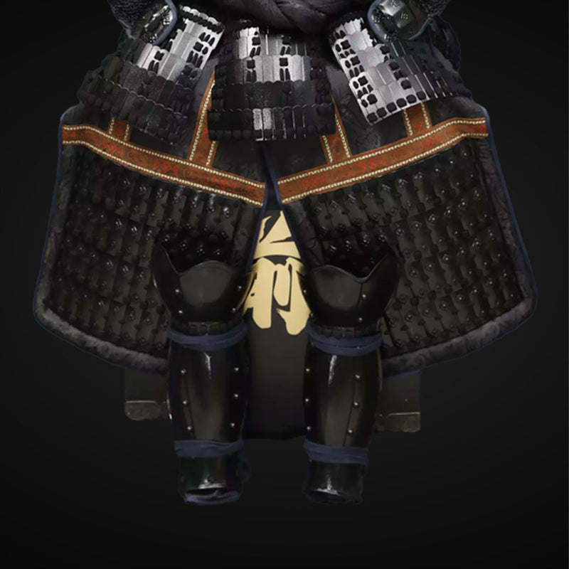 Handmade Life Size Yoroi,Tokugawa Clan Black Samurai Armor Set with He 