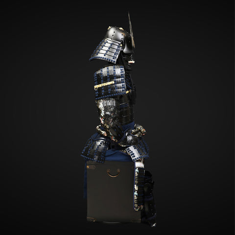 Raging wolf armor meets samurai tradition—handcrafted Tokugawa Clan Yoroi with battle-ready detailing.

