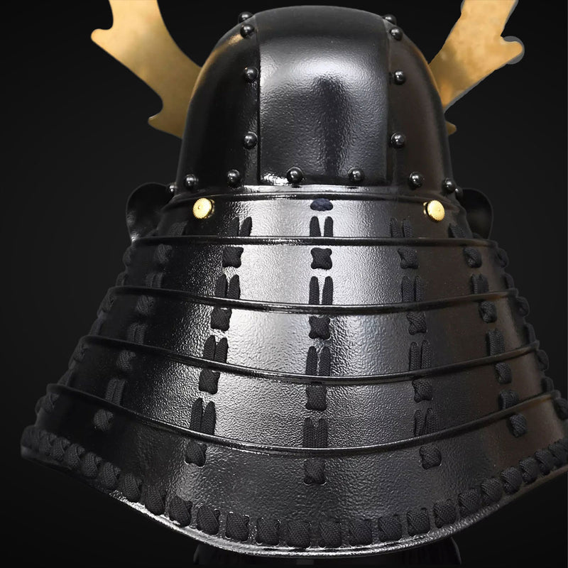 Handmade Life Size Yoroi,Tokugawa Clan Black Samurai Armor Set with He 