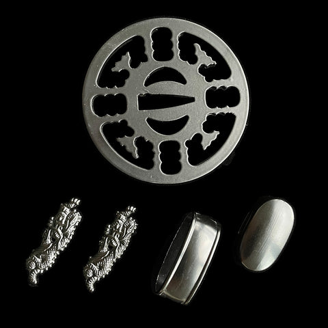 ​Custom Samurai Swords Iron material Tsuba-COOLKATANA-QQ-405