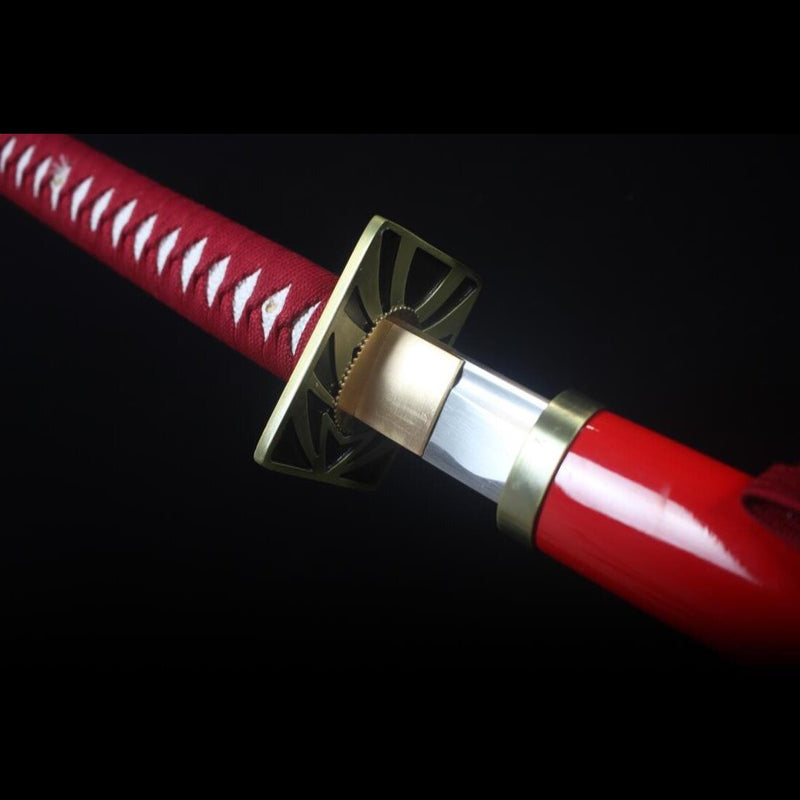 Bleach Abarai Katana Zabimaru Zanpakuto 1060 Steel Full Tang for Sale 