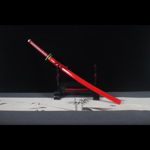 Bleach Renji Abarai Katana Zabimaru Zanpakuto 1045 Steel Full Tang Blade-HY-0019g-2U-COOLKATANA