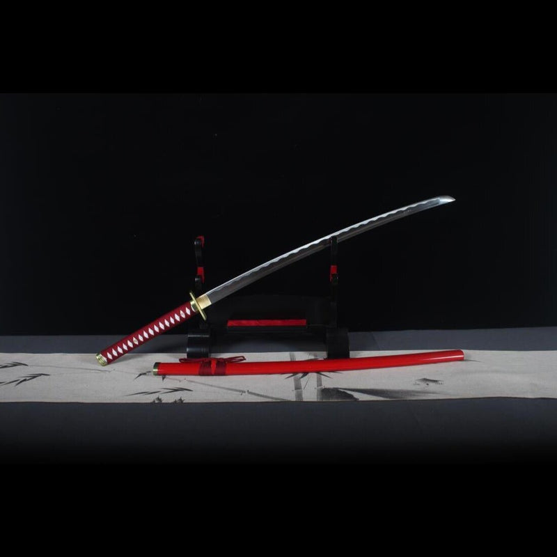 Bleach Abarai Katana Zabimaru Zanpakuto 1060 Steel Full Tang for Sale 