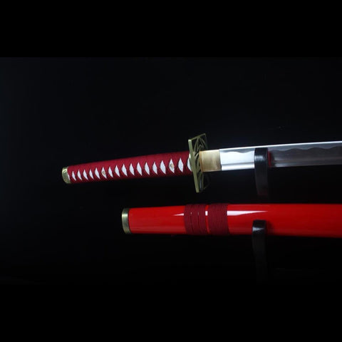 Bleach Renji Abarai Katana Zabimaru Zanpakuto 1045 Steel Full Tang Blade-HY-0019g-2U-COOLKATANA