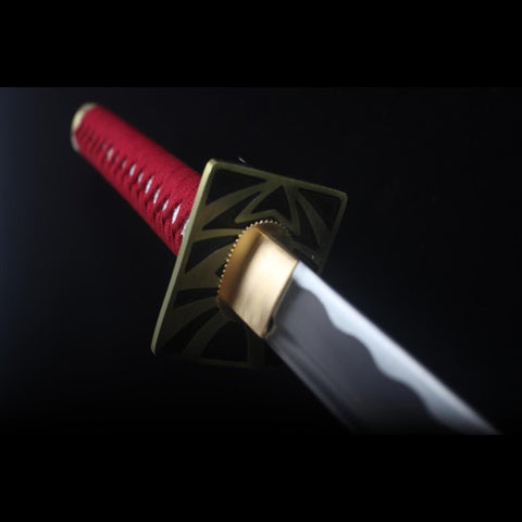 Bleach Renji Abarai Katana Zabimaru Zanpakuto 1045 Steel Full Tang Blade-HY-0019g-2U-COOLKATANA