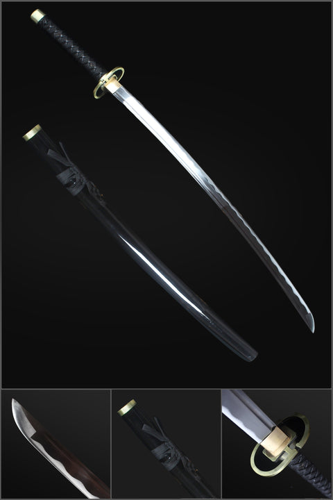 Bleach Gin Ichimaru Katana Kamishiniyari Zanpakuto1045 Steel Full Tang-HY-0016-U-2-COOLKATANA