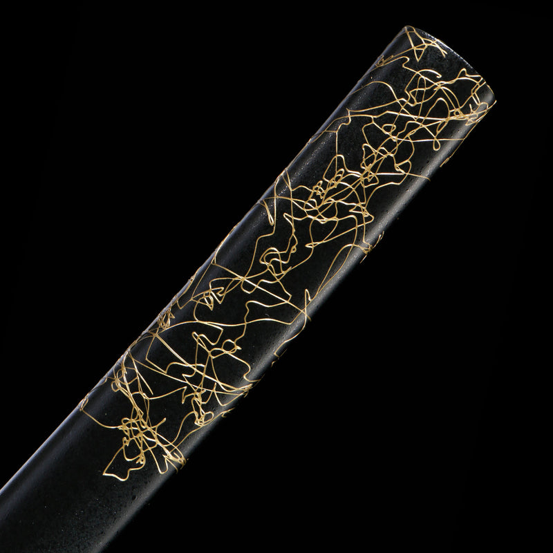 Ghost of Yotei Dark Night Gilded Katana – 1060 Hanazukuri 