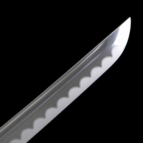 Shinogi-zukuri blade profile of Ghost of Yotei Dark Night Katana QQ-0265U