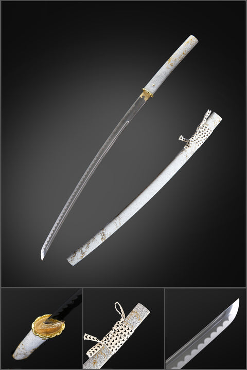 Ghost of Yotei Dawn Gilded Katana with 1060 carbon steel blade QQ-0266U QQ-02662U