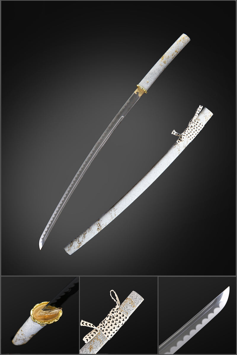 Ghost of Yotei Dark Night Gilded Katana – 1060 Hanazukuri 
