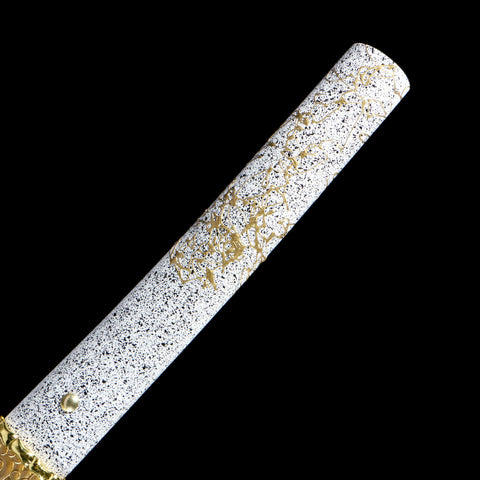1060 carbon steel blade detail of Ghost of Yotei Dawn Sword QQ-0266U